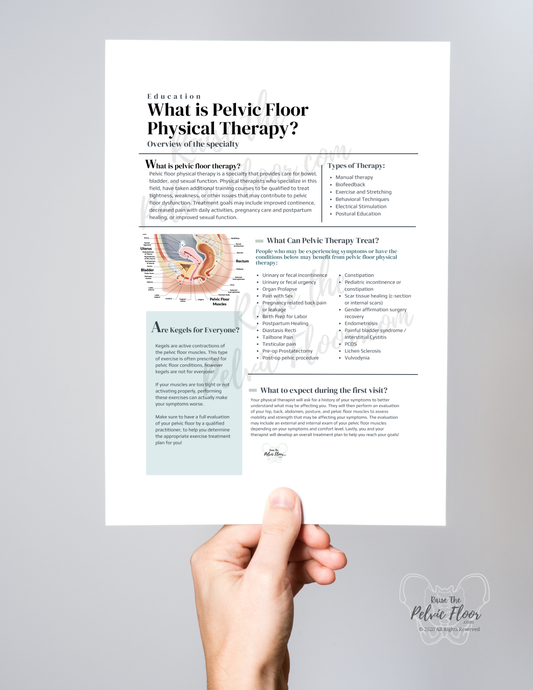 The Importance of Pelvic Health Patient Education Handouts and Digital Downloads