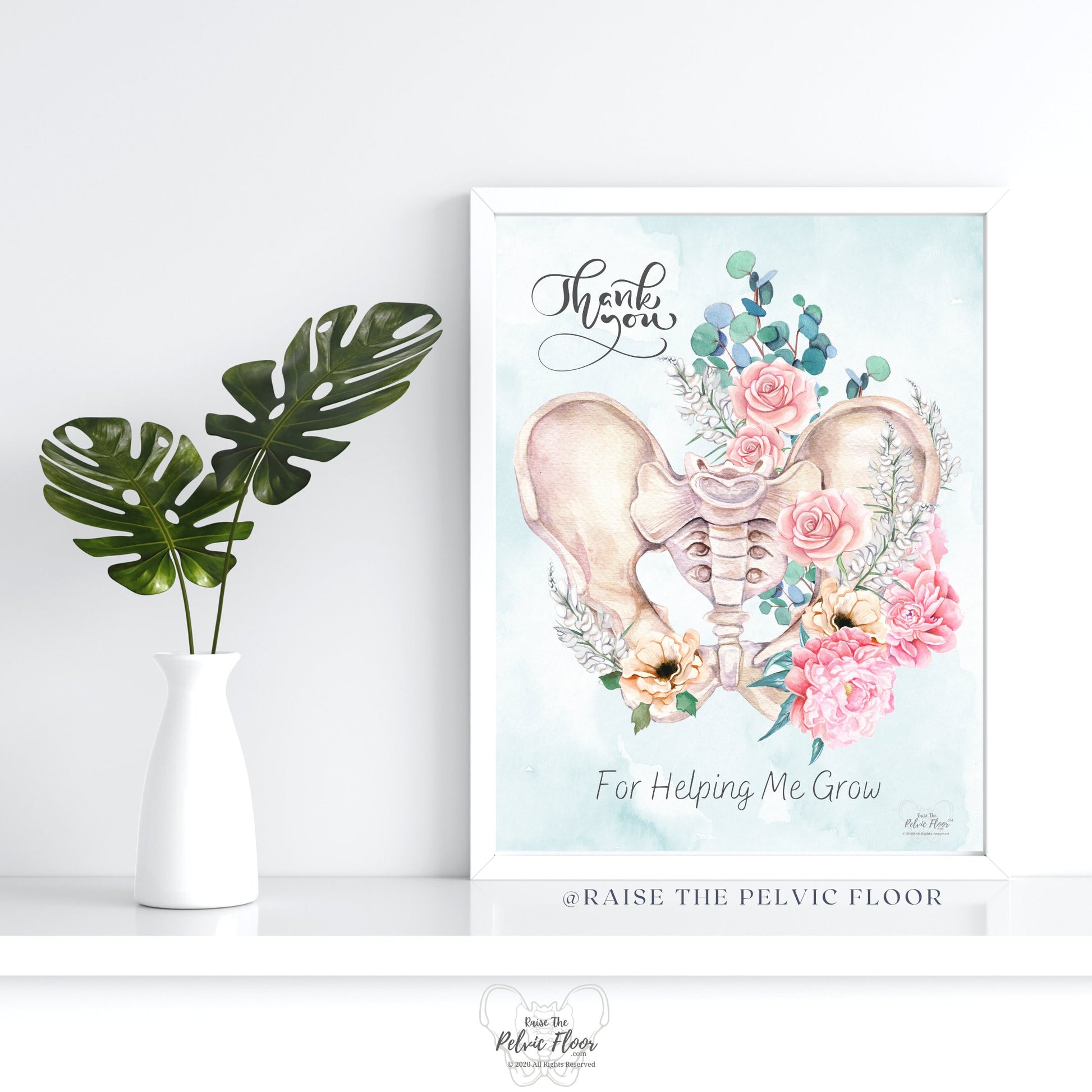 Thank you Gift | Pelvis Peony/Eucalyptus | Printed Art